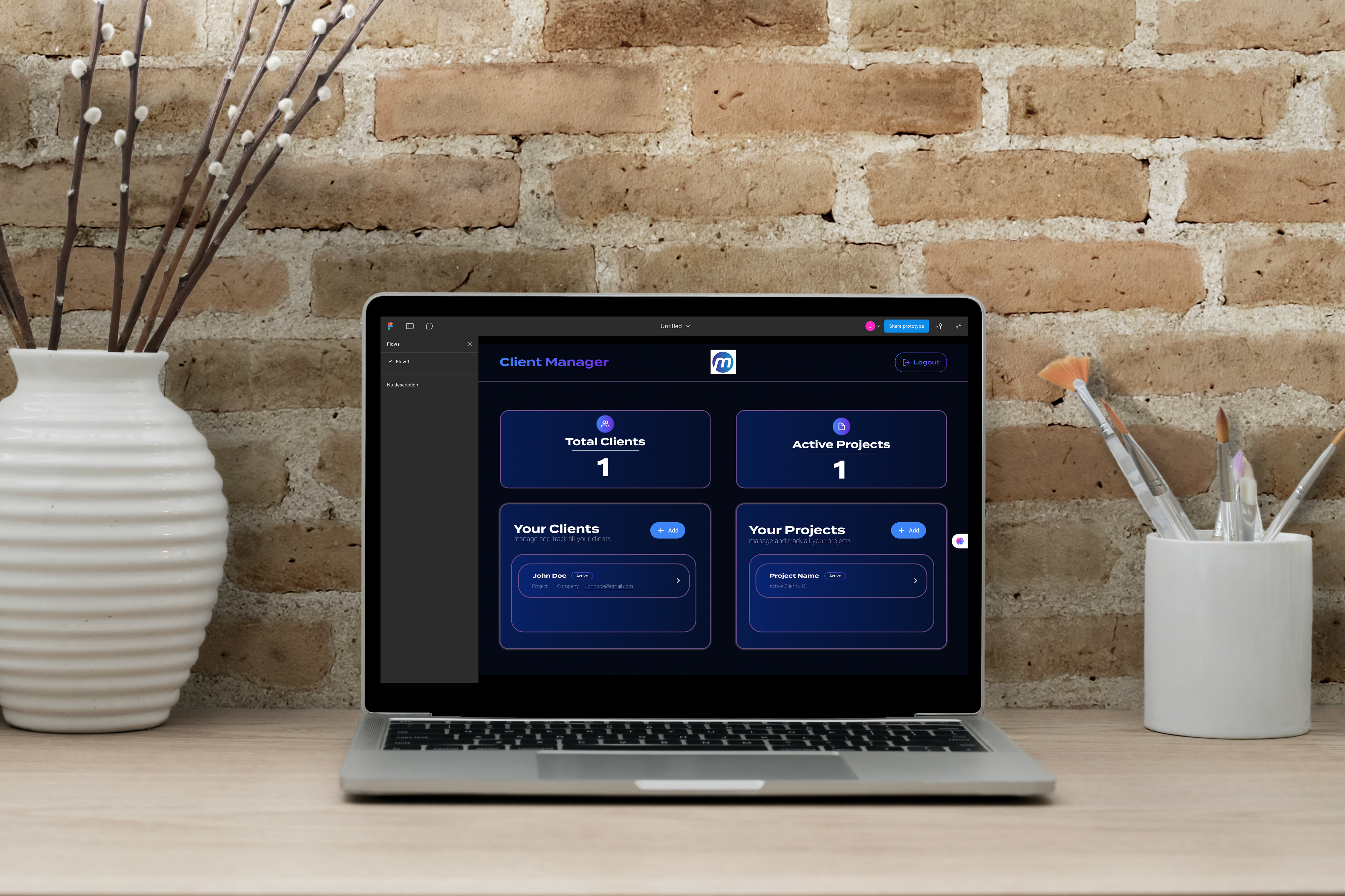 Web Design - Manlago Client Manager